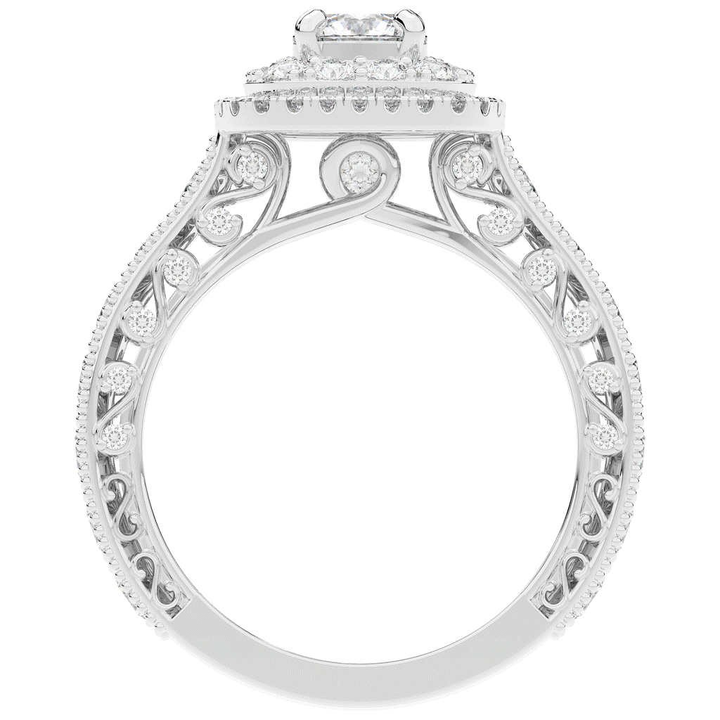 2.30CT.TW ROUND LAB DIAMOND ENGAGEMENT RING - Nazarelle