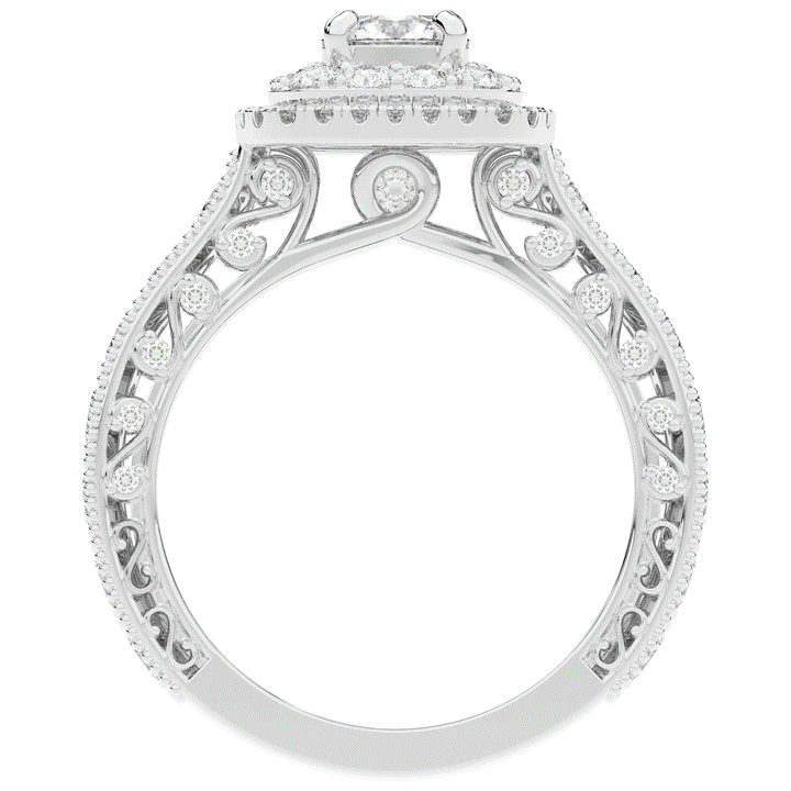 2.30CT.TW ROUND LAB DIAMOND ENGAGEMENT RING - Nazarelle