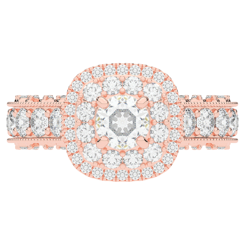 2.30CT.TW ROUND LAB DIAMOND ENGAGEMENT RING - Nazarelle