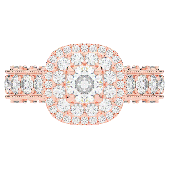 2.30CT.TW ROUND LAB DIAMOND ENGAGEMENT RING - Nazarelle