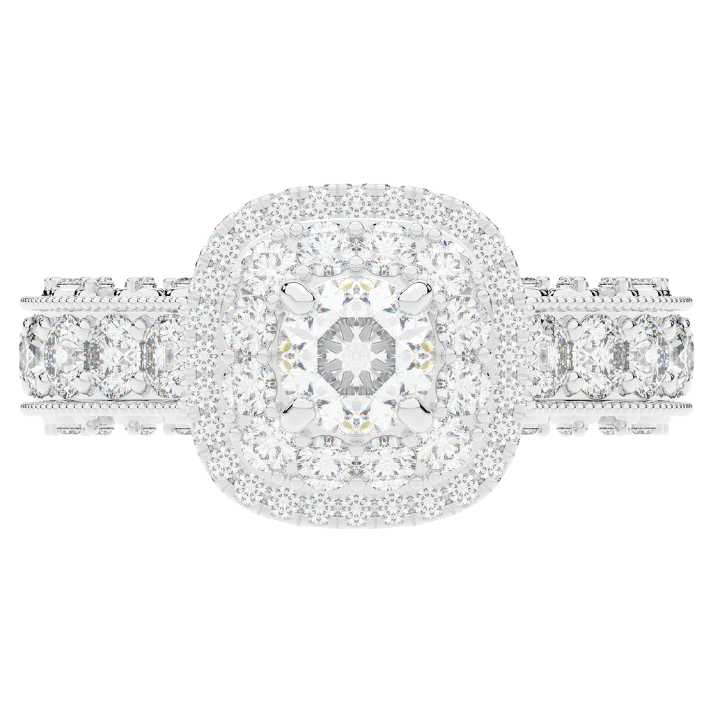 2.30CT.TW ROUND LAB DIAMOND ENGAGEMENT RING - Nazarelle