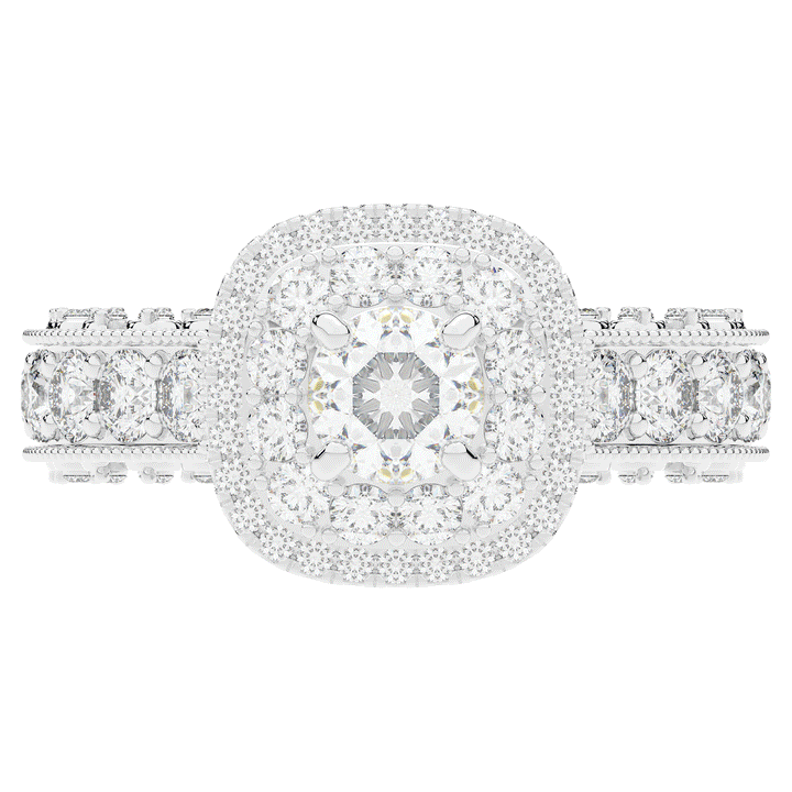 2.30CT.TW ROUND LAB DIAMOND ENGAGEMENT RING - Nazarelle