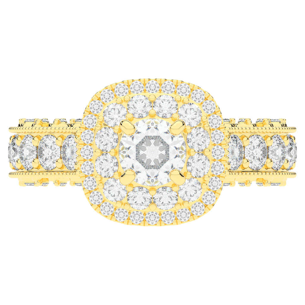 2.30CT.TW ROUND LAB DIAMOND ENGAGEMENT RING - Nazarelle