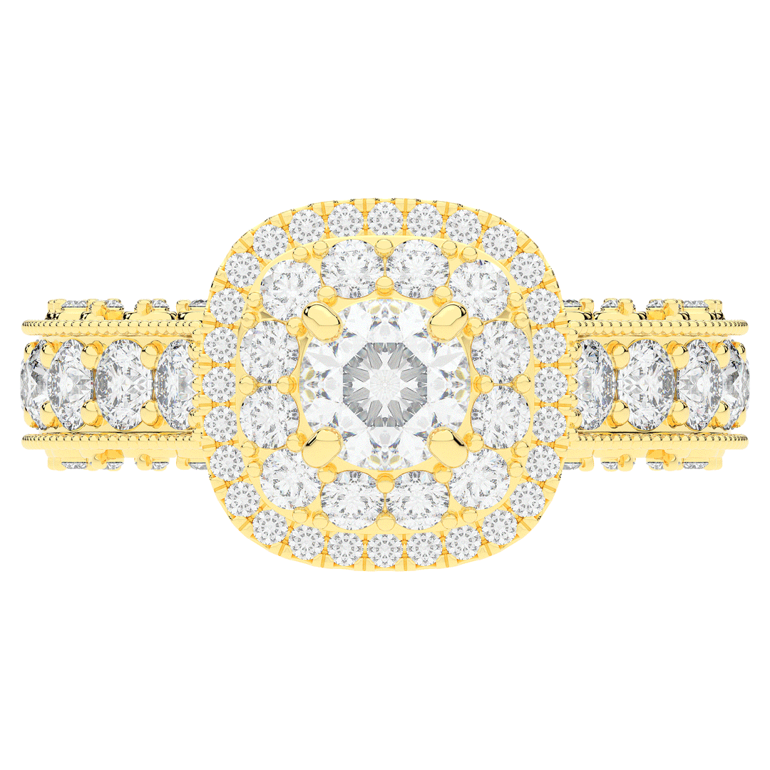 2.30CT.TW ROUND LAB DIAMOND ENGAGEMENT RING - Nazarelle