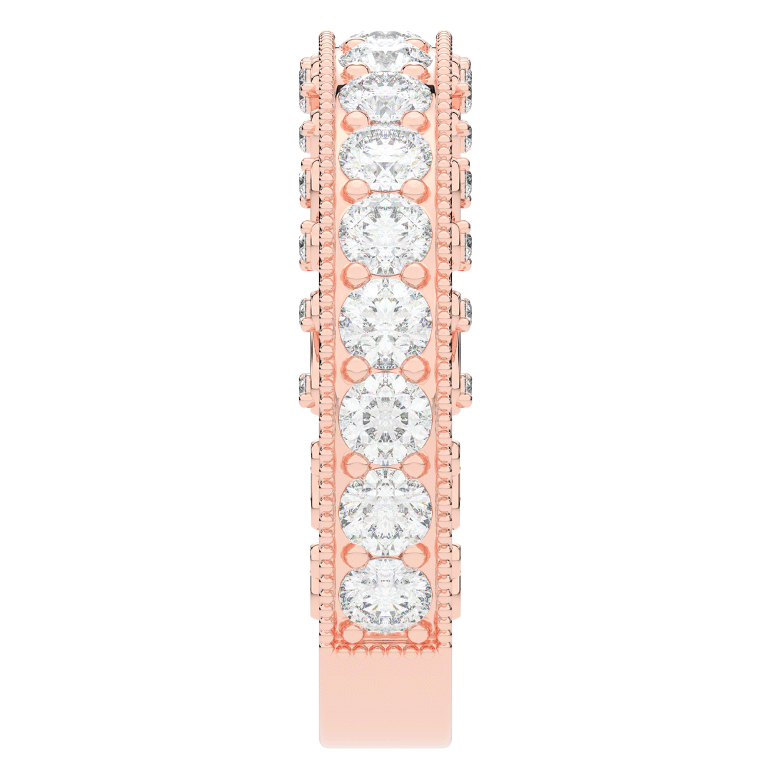 1.45CT.TW ROUND LAB DIAMOND WEDDING BAND - Nazarelle