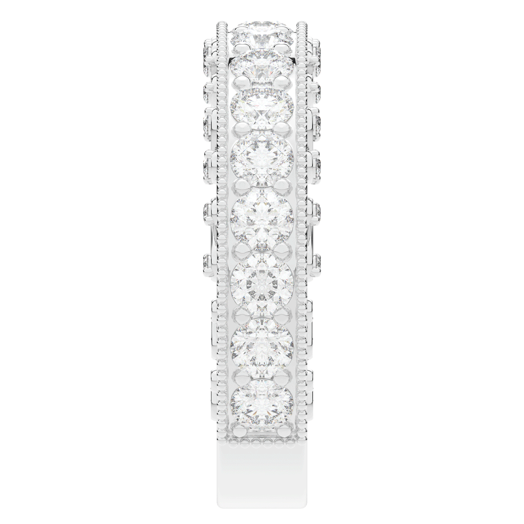 1.45CT.TW ROUND LAB DIAMOND WEDDING BAND - Nazarelle