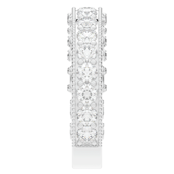 1.45CT.TW ROUND LAB DIAMOND WEDDING BAND - Nazarelle