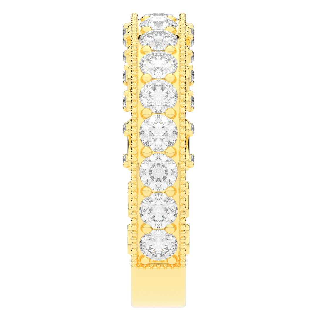 1.45CT.TW ROUND LAB DIAMOND WEDDING BAND - Nazarelle