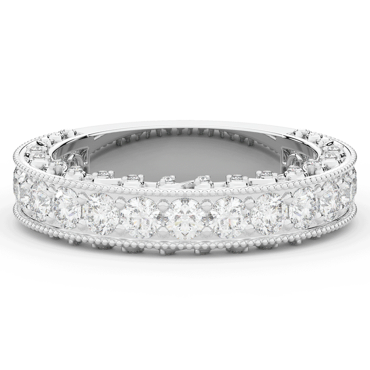 1.45CT.TW ROUND LAB DIAMOND WEDDING BAND - Nazarelle
