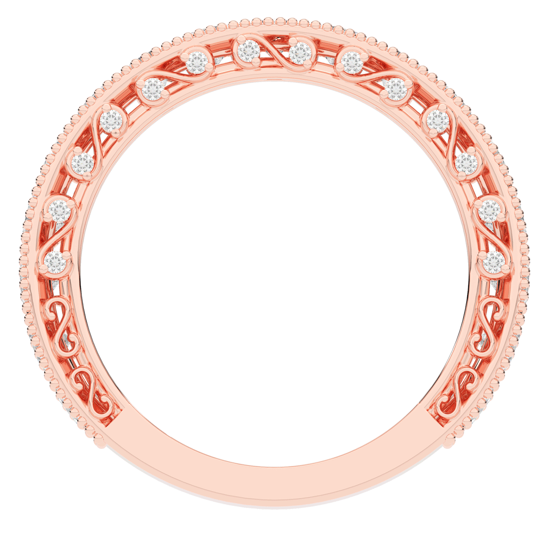 1.45CT.TW ROUND LAB DIAMOND WEDDING BAND - Nazarelle