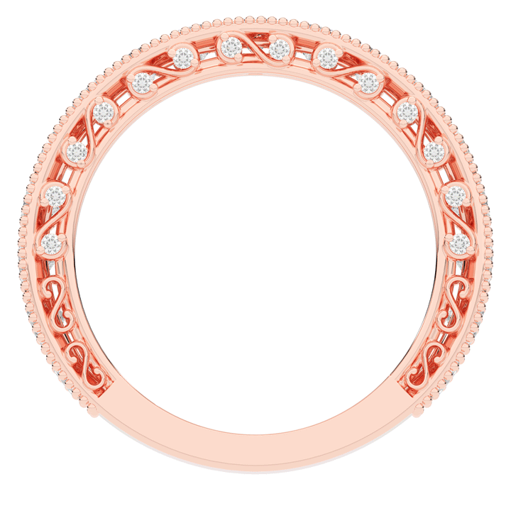 1.45CT.TW ROUND LAB DIAMOND WEDDING BAND - Nazarelle