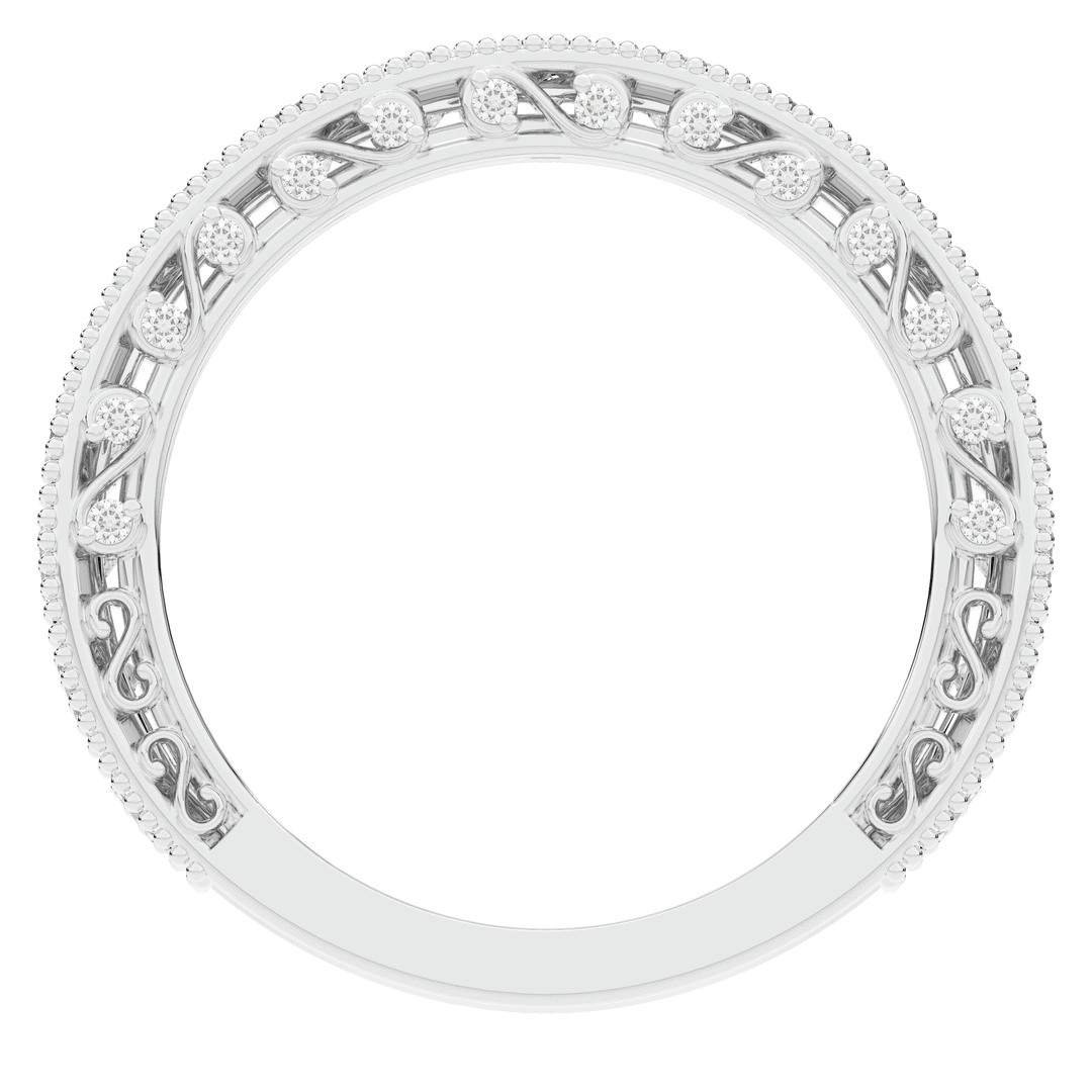 1.45CT.TW ROUND LAB DIAMOND WEDDING BAND - Nazarelle