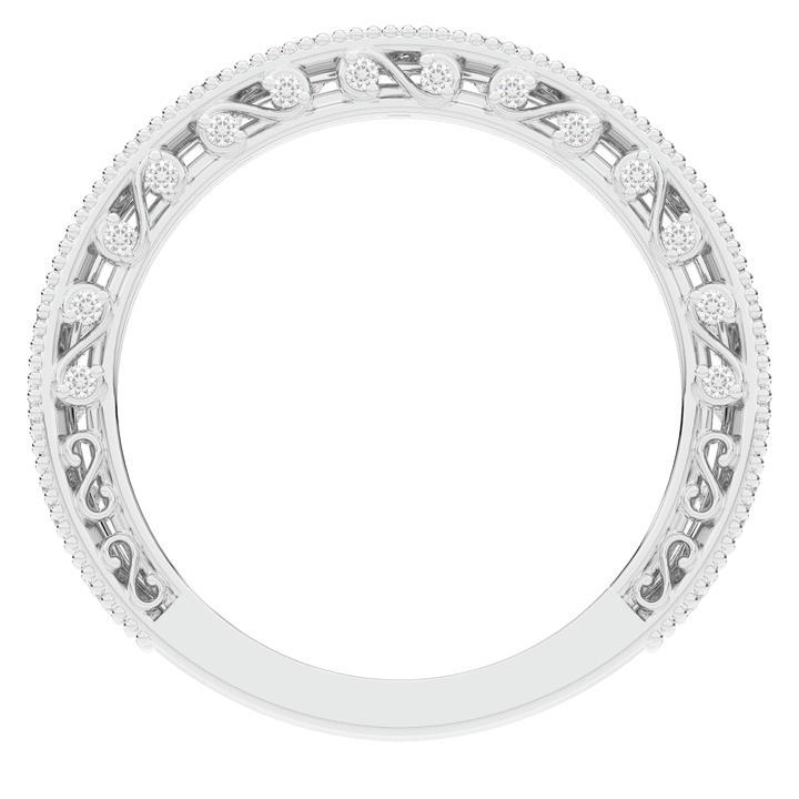 1.45CT.TW ROUND LAB DIAMOND WEDDING BAND - Nazarelle