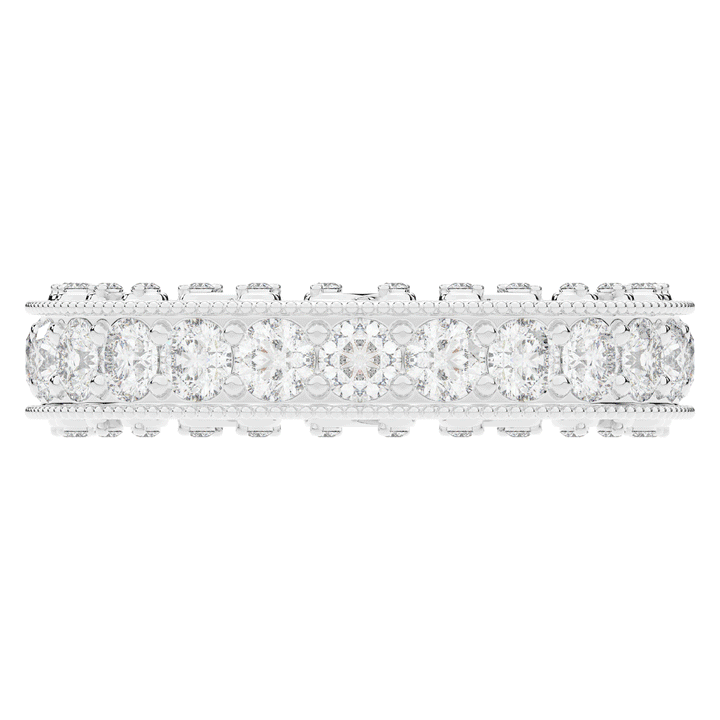 1.45CT.TW ROUND LAB DIAMOND WEDDING BAND - Nazarelle