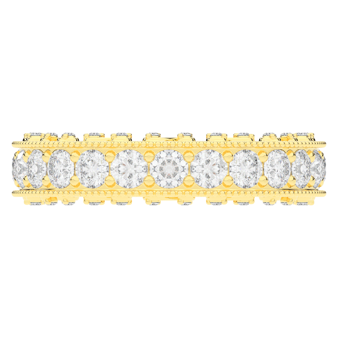 1.45CT.TW ROUND LAB DIAMOND WEDDING BAND - Nazarelle