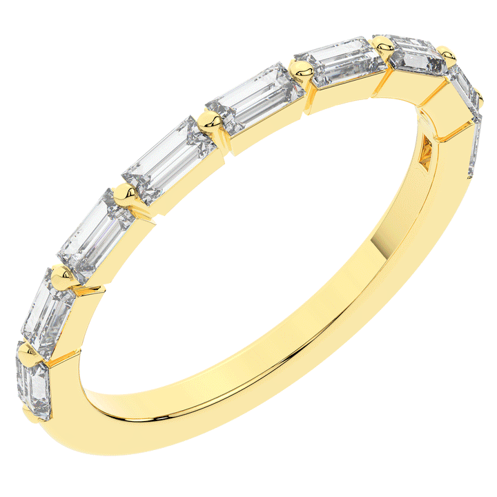 0.70CT.TW BAGUETTE LAB DIAMOND WEDDING BAND - Nazarelle