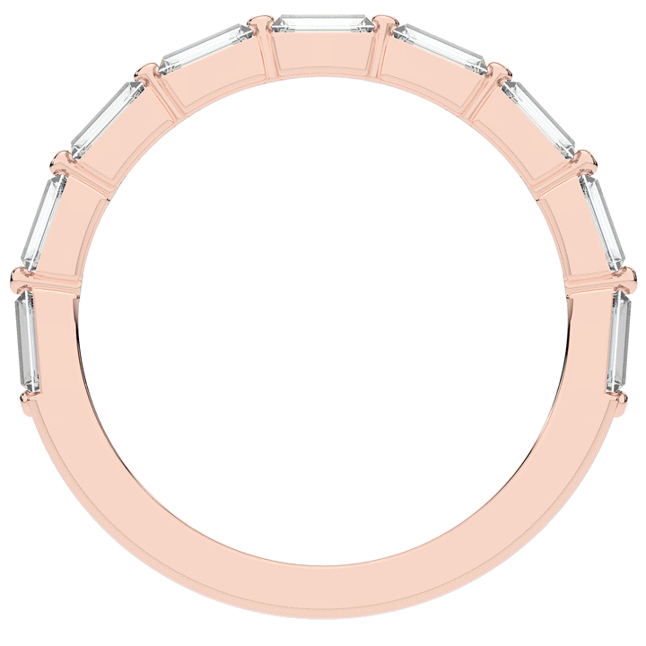 0.70CT.TW BAGUETTE LAB DIAMOND WEDDING BAND - Nazarelle