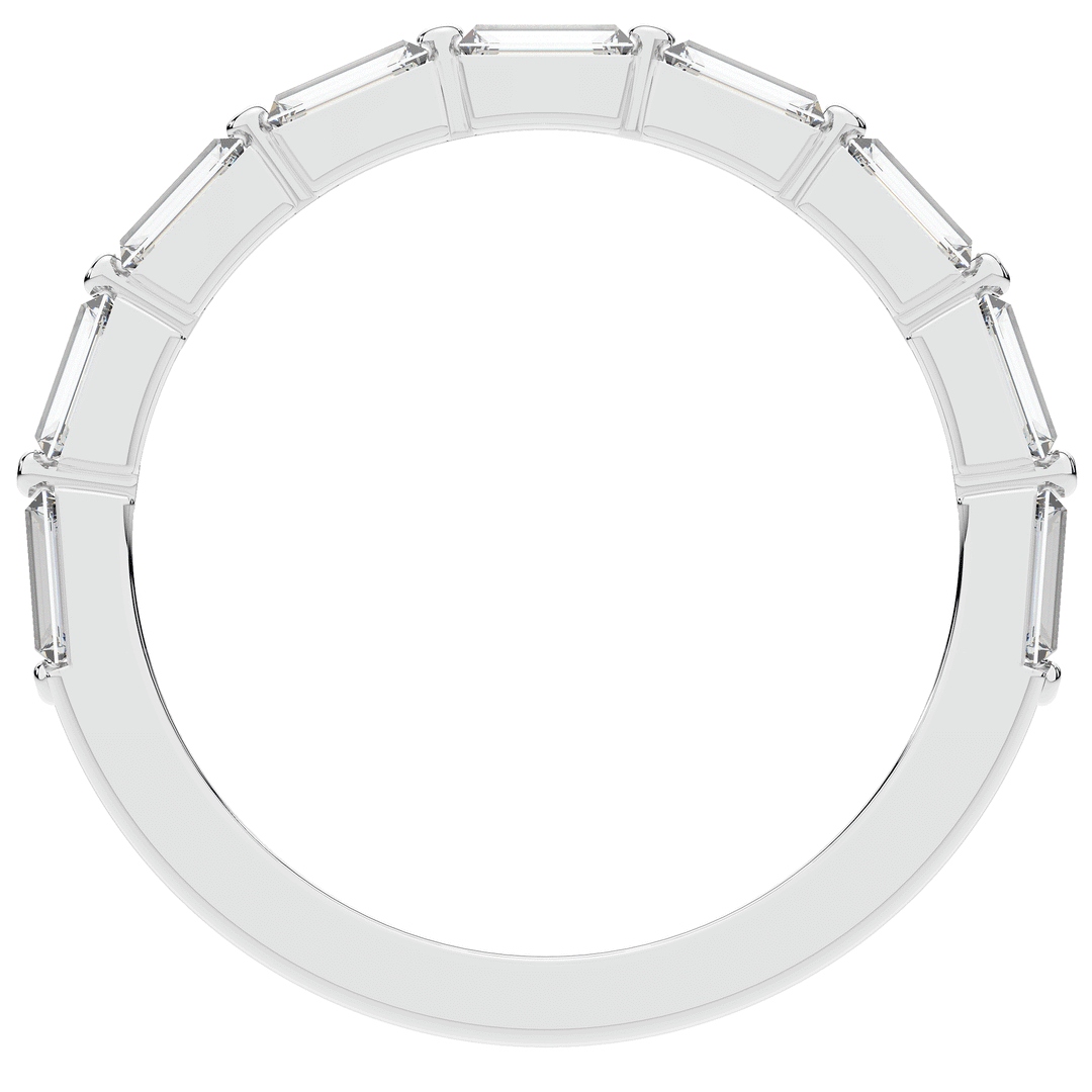 0.70CT.TW BAGUETTE LAB DIAMOND WEDDING BAND - Nazarelle