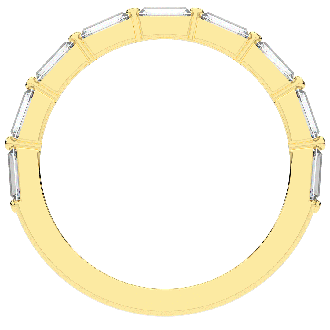 0.70CT.TW BAGUETTE LAB DIAMOND WEDDING BAND - Nazarelle