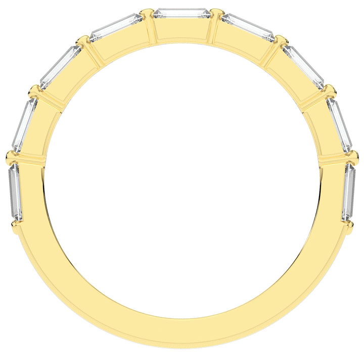 0.70CT.TW BAGUETTE LAB DIAMOND WEDDING BAND - Nazarelle