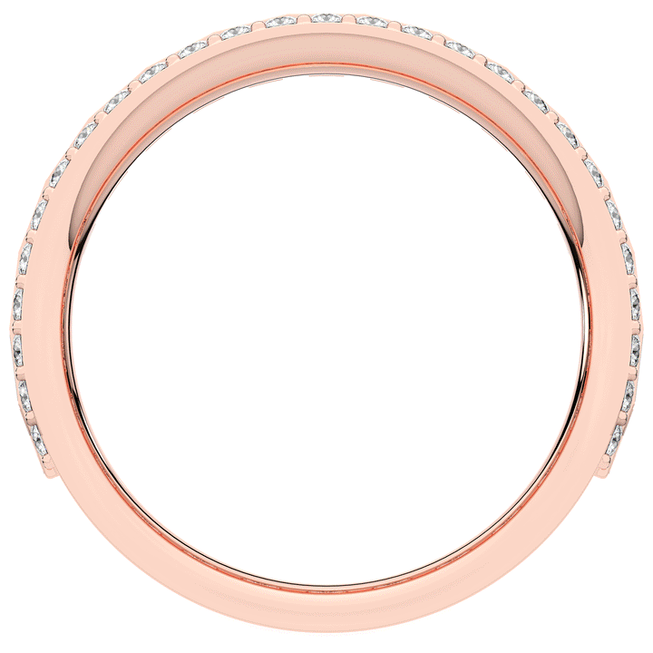 1.30CT.TW BAGUETTE AND ROUND LAB DIAMOND WEDDING BAND - Nazarelle