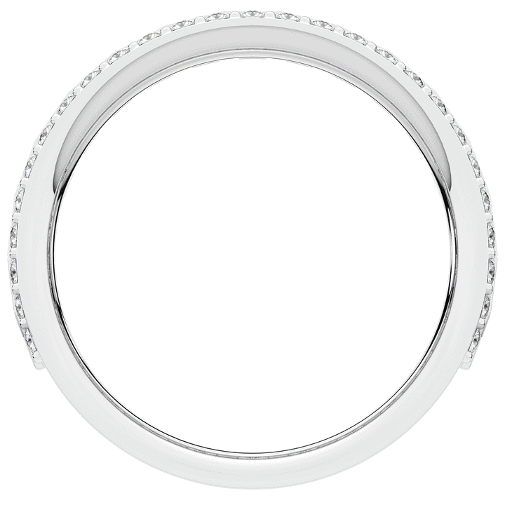 1.30CT.TW BAGUETTE AND ROUND LAB DIAMOND WEDDING BAND - Nazarelle