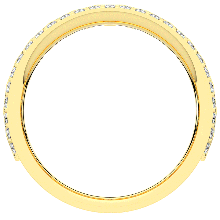 1.30CT.TW BAGUETTE AND ROUND LAB DIAMOND WEDDING BAND - Nazarelle