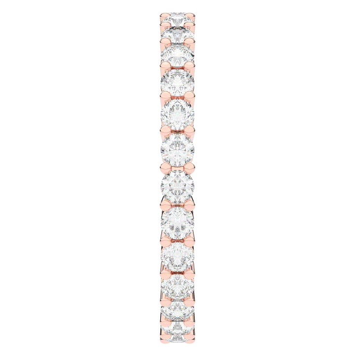 1.20CT.TW ROUND LAB DIAMOND BASKET SET ETERNITY WEDDING BAND - Nazarelle