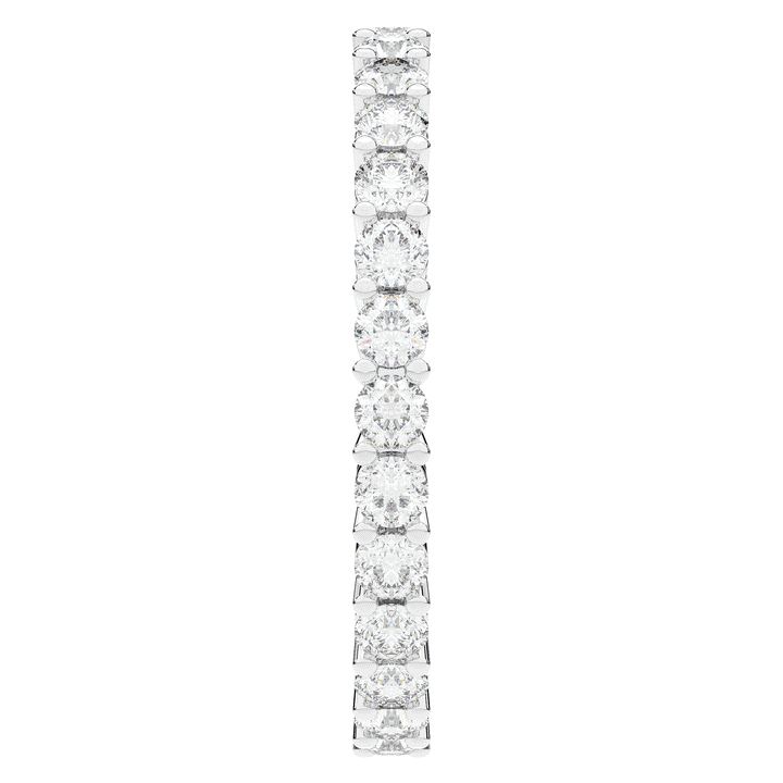 1.20CT.TW ROUND LAB DIAMOND BASKET SET ETERNITY WEDDING BAND - Nazarelle