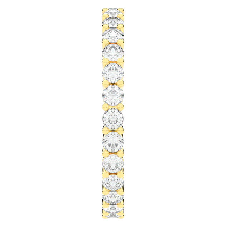 1.20CT.TW ROUND LAB DIAMOND BASKET SET ETERNITY WEDDING BAND - Nazarelle
