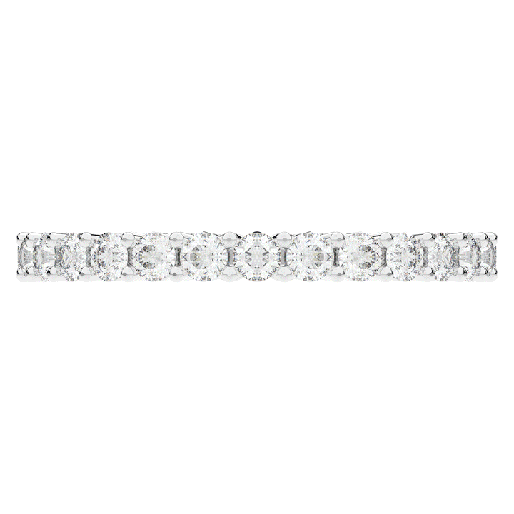 1.20CT.TW ROUND LAB DIAMOND BASKET SET ETERNITY WEDDING BAND - Nazarelle