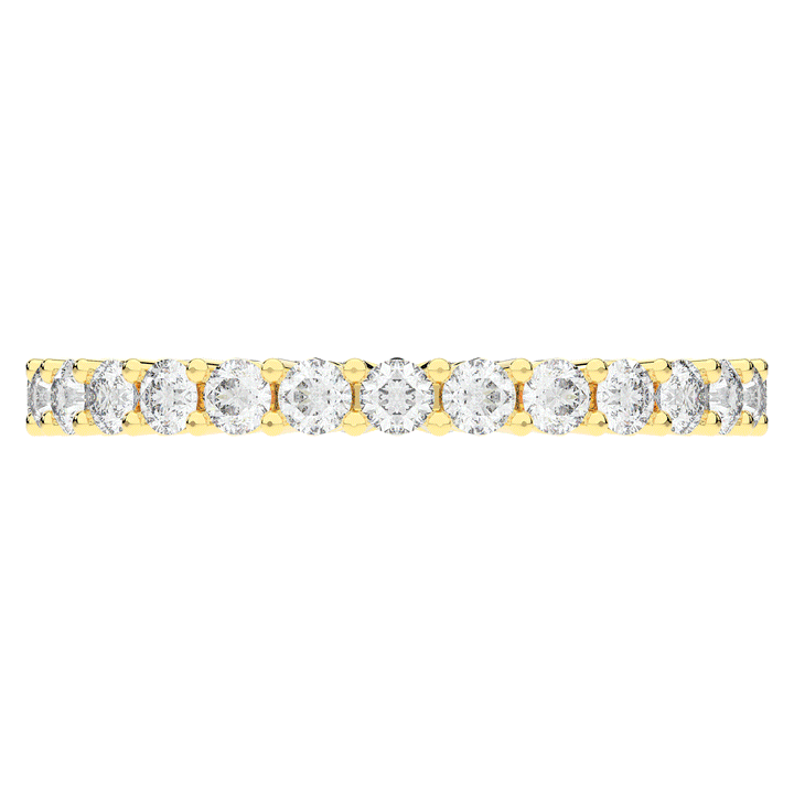 1.20CT.TW ROUND LAB DIAMOND BASKET SET ETERNITY WEDDING BAND - Nazarelle