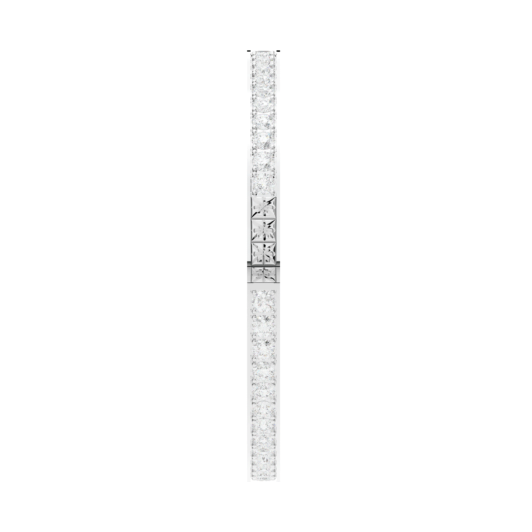 5.10CT.TW ROUND LAB DIAMOND BANGLE - Nazarelle
