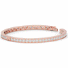 5.10CT.TW ROUND LAB DIAMOND BANGLE - Nazarelle