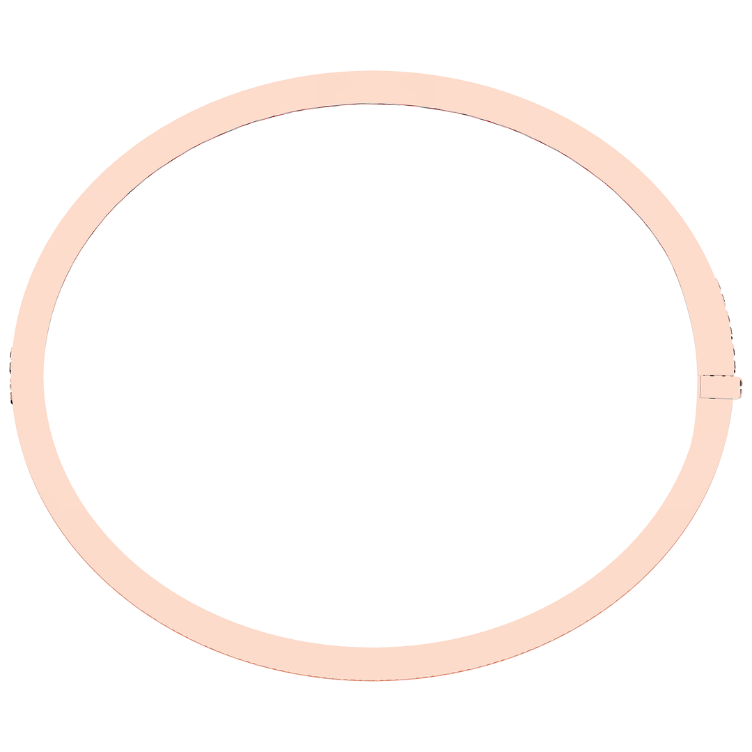 5.10CT.TW ROUND LAB DIAMOND BANGLE - Nazarelle