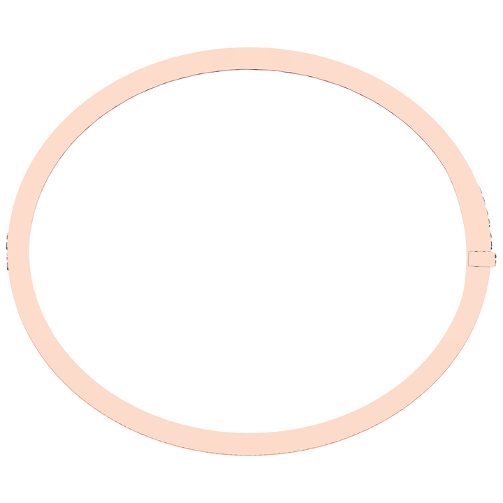 5.10CT.TW ROUND LAB DIAMOND BANGLE - Nazarelle