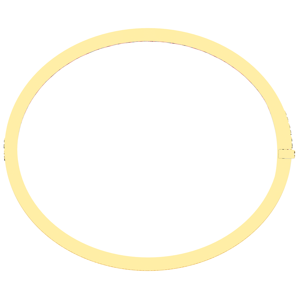 5.10CT.TW ROUND LAB DIAMOND BANGLE - Nazarelle