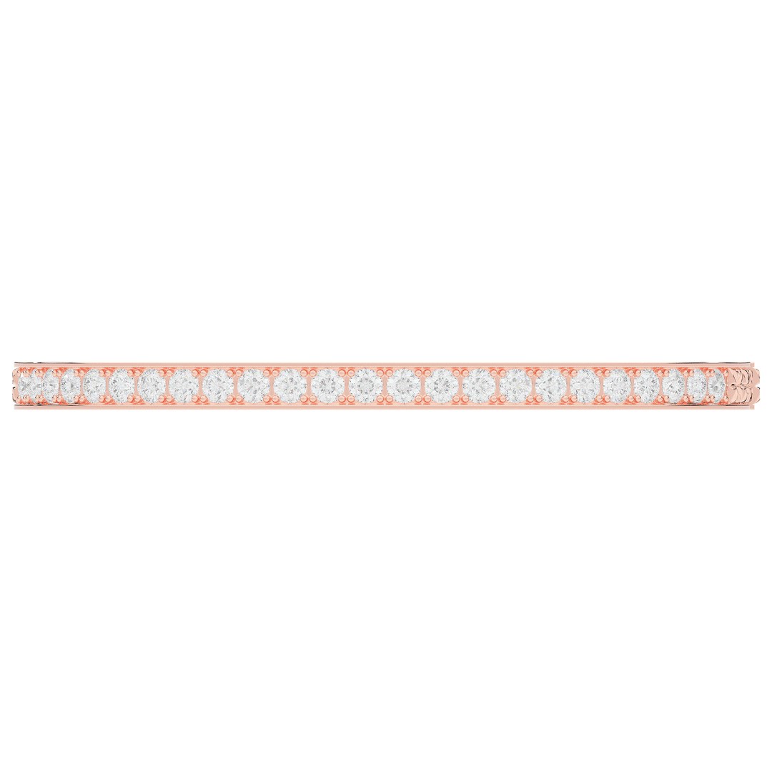 5.10CT.TW ROUND LAB DIAMOND BANGLE - Nazarelle