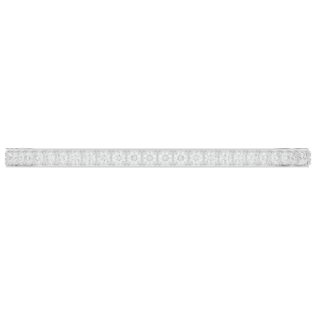 5.10CT.TW ROUND LAB DIAMOND BANGLE - Nazarelle