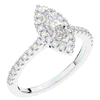 0.80CT.TW MARQUISE LAB DIAMOND HALO ENGAGEMENT RING - Nazarelle
