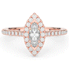 0.80CT.TW MARQUISE LAB DIAMOND HALO ENGAGEMENT RING - Nazarelle