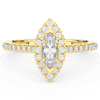 0.80CT.TW MARQUISE LAB DIAMOND HALO ENGAGEMENT RING - Nazarelle