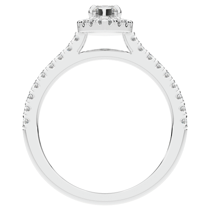 0.80CT.TW MARQUISE LAB DIAMOND HALO ENGAGEMENT RING - Nazarelle
