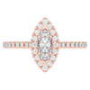 0.80CT.TW MARQUISE LAB DIAMOND HALO ENGAGEMENT RING - Nazarelle