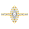 0.80CT.TW MARQUISE LAB DIAMOND HALO ENGAGEMENT RING - Nazarelle
