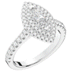 1.00CT.TW MARQUISE LAB DIAMOND HALO ENGAGEMENT RING - Nazarelle
