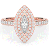 1.00CT.TW MARQUISE LAB DIAMOND HALO ENGAGEMENT RING - Nazarelle