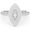 1.00CT.TW MARQUISE LAB DIAMOND HALO ENGAGEMENT RING - Nazarelle