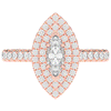 1.00CT.TW MARQUISE LAB DIAMOND HALO ENGAGEMENT RING - Nazarelle
