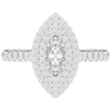 1.00CT.TW MARQUISE LAB DIAMOND HALO ENGAGEMENT RING - Nazarelle